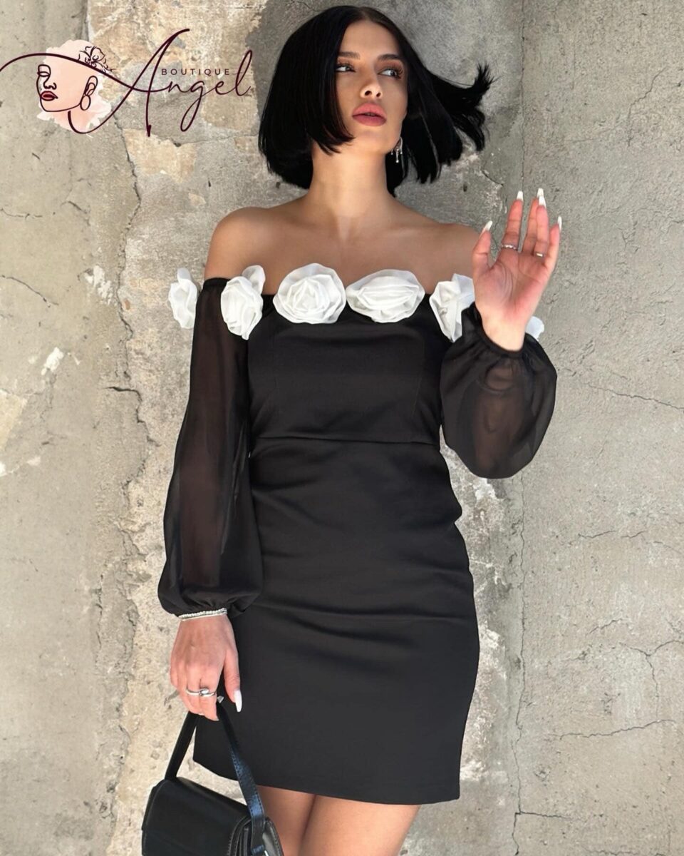 Robe-à-Col-En-Fleurs