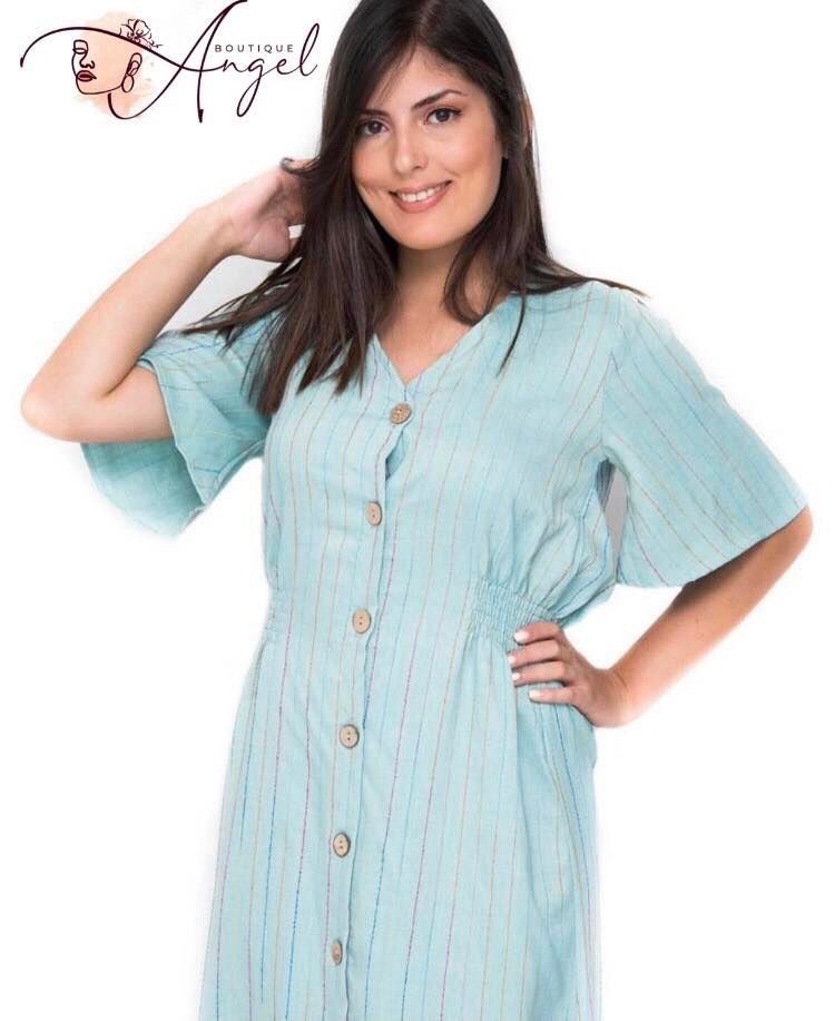 Robe-Lin-a-Rayures